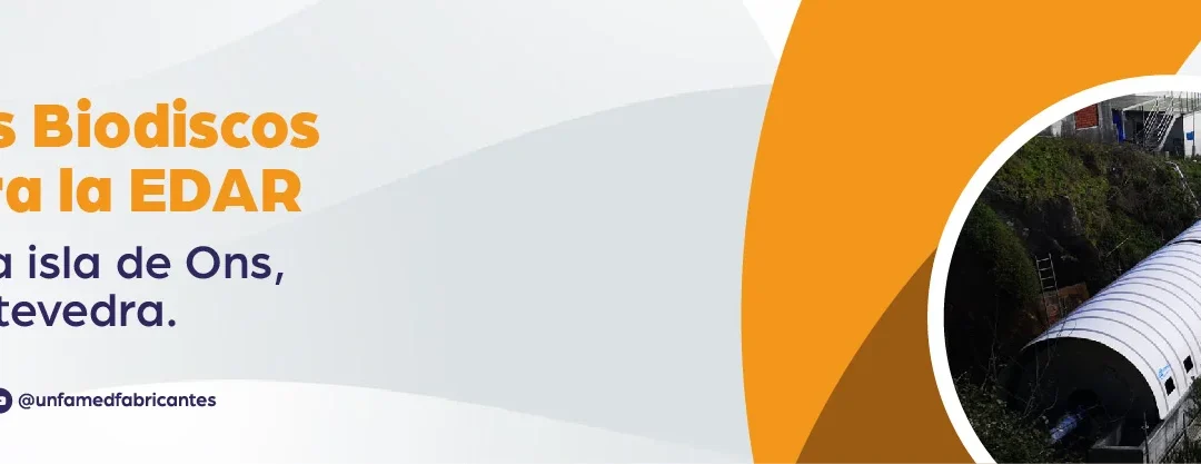 Unfamed ha suministrado e instalado los biodiscos de la depuradora de la isla de Ons en Pontevedra
